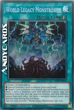 MOSTRUOSITÀ DELL'EREDITÀ DEL MONDO