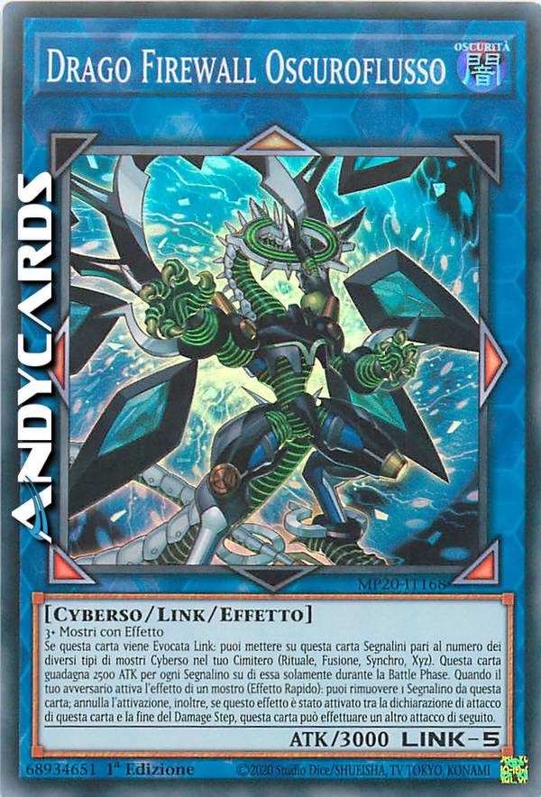 Thẻ Bài Yugioh Chính Hãng | Firewall Dragon Darkfluid | CHIM Secret Rare. I.28321823