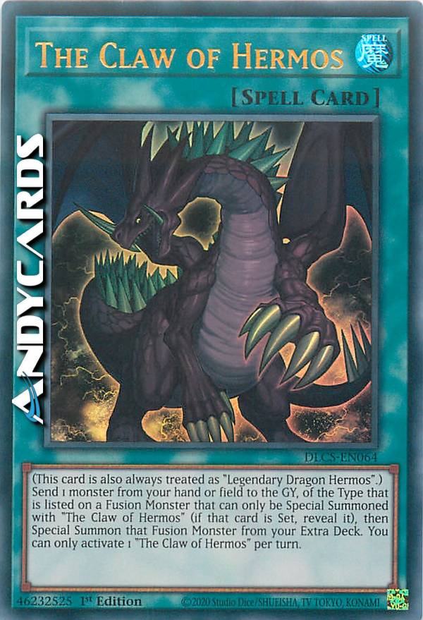 yugioh hermos deck The Claw of Hermos (Platinum Secret Rare) - Quarter Century Stampede
