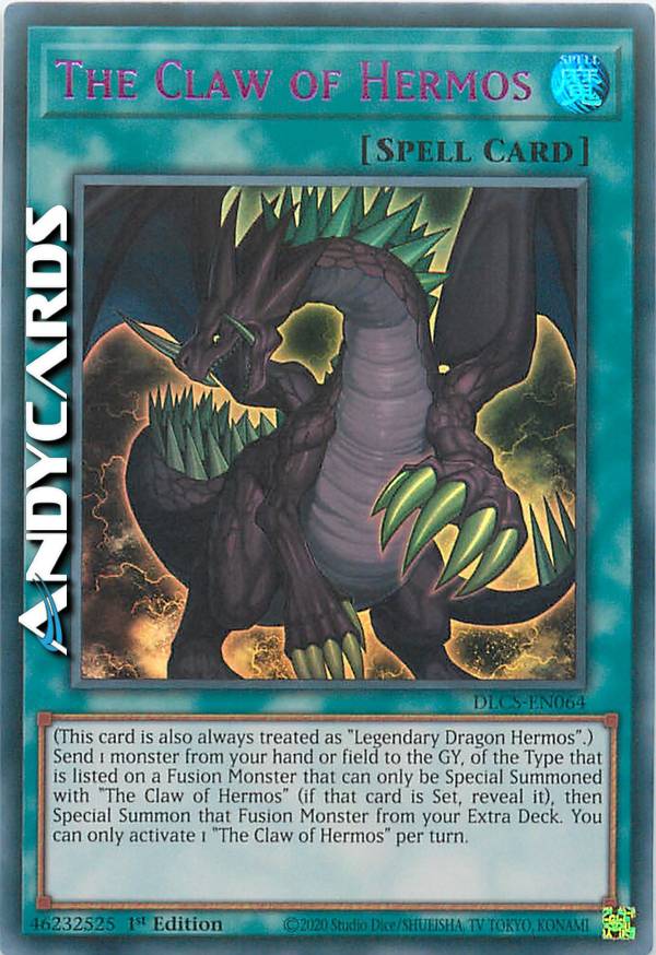 yugioh claw of hermos deck THE CLAW OF HERMOS
