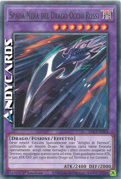 SPADA NERA DEL DRAGO OCCHI ROSSI