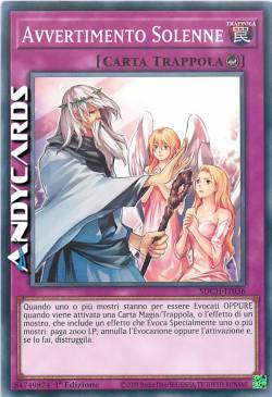 AVVERTIMENTO SOLENNE