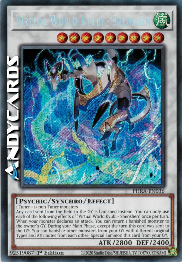 virtual world cards yugioh Xiezhi then destroy that target VIRTUAL WORLD KYUBI - SHENSHEN