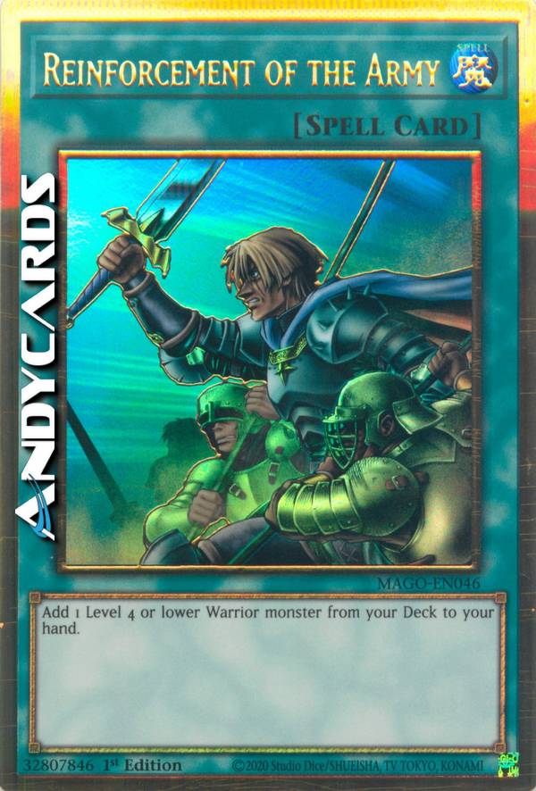 yugioh army deck Reinforcement of the Army (alternate Art) | Super Rare | Orica PROXY