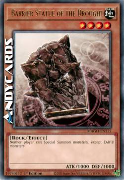 STATUA BARRIERA DELLA SICCITÀ