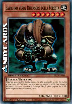 BABBUINO VERDE DIFENSORE DELLA FORESTA