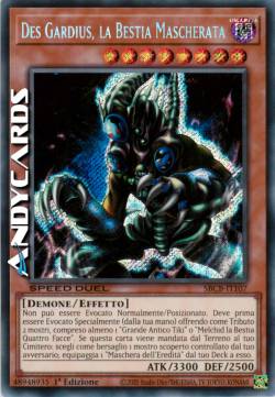 DES GARDIUS, LA BESTIA MASCHERATA
