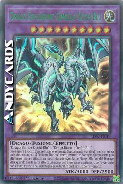 DRAGO ESPLOSIONE GEMELLO OCCHI BLU