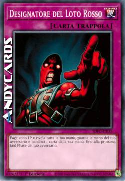 DESIGNATORE DEL LOTO ROSSO