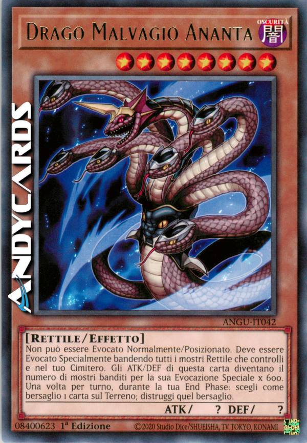 Ananta, Dragon Maléfique (ANGU-FR042) - Carte Yu-Gi-Oh! Les Anciens Ga