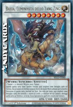 BAXIA, LUMINOSITÀ DELLO YANG ZING