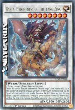 BAXIA, LUMINOSITÀ DELLO YANG ZING