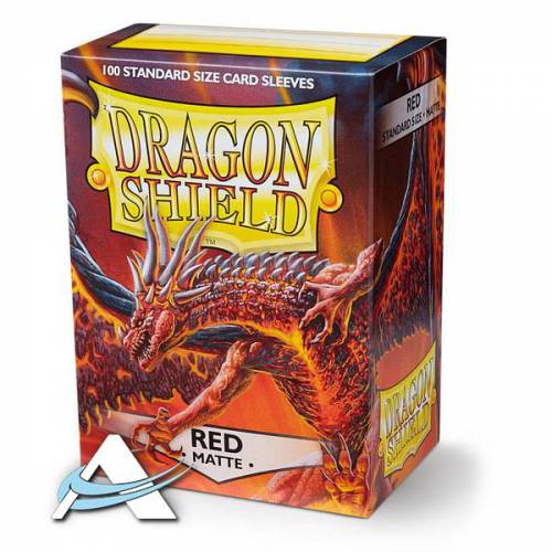 Dragon Shield Standard Protective Sleeves - MATTE Red