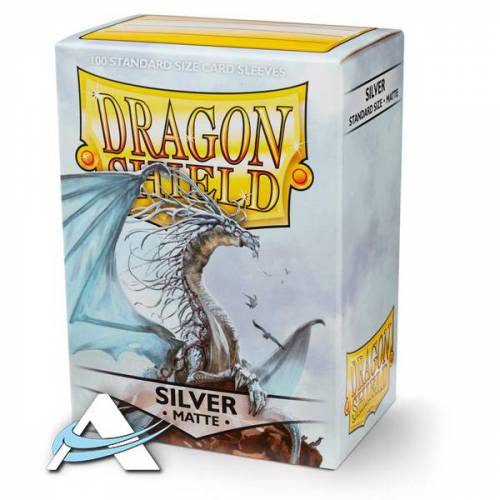 Dragon Shield Standard Protective Sleeves - MATTE Silver