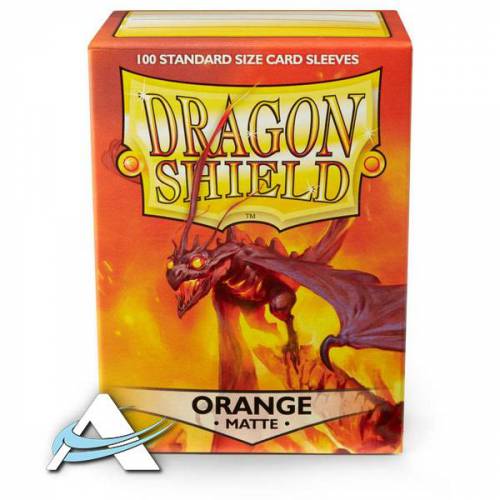 Dragon Shield Standard Protective Sleeves - MATTE Orange