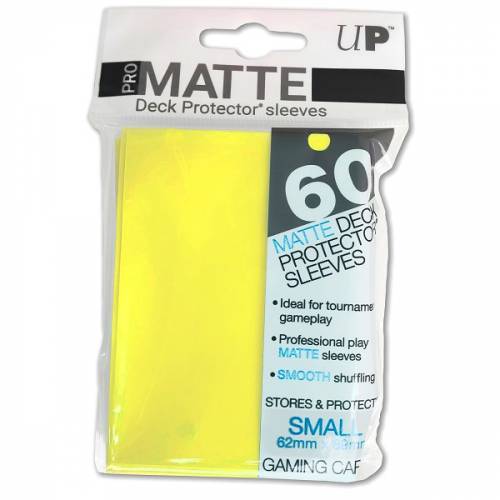 Ultra Pro Small Protective Sleeves - MATTE Yellow