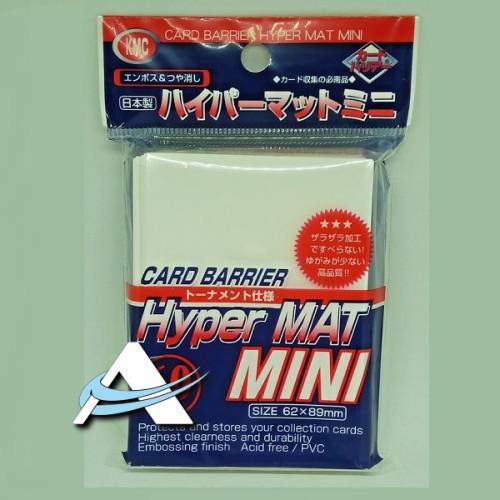 KMC Hyper Mat Mini Protective Sleeves - White