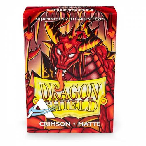 Dragon Shield Small Protective Sleeves - MATTE Crimson