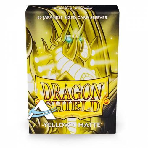 Dragon Shield Small Protective Sleeves - MATTE Yellow