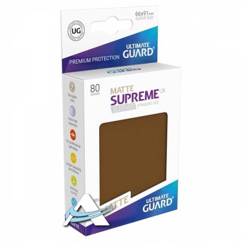 Bustine Protettive Ultimate Guard - MATTE Supreme Ux Marrone