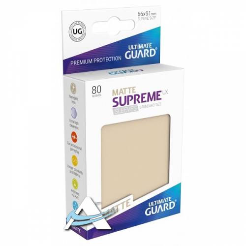 Ultimate Guard Protective Sleeves - MATTE Supreme UX Sand