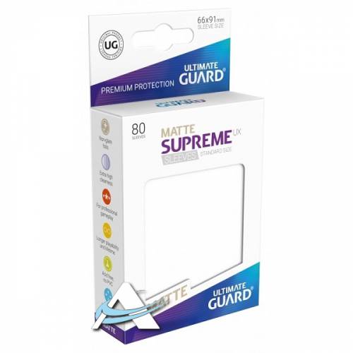 Bustine Protettive Ultimate Guard - MATTE Supreme Ux Bianco