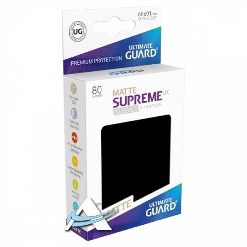 Ultimate Guard Protective Sleeves - MATTE Supreme UX Black