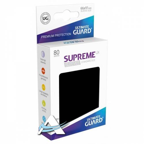Ultimate Guard Protective Sleeves - Supreme UX Black