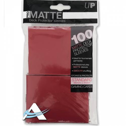 Bustine Protettive Ultra Pro MATTE - Rosso (100)