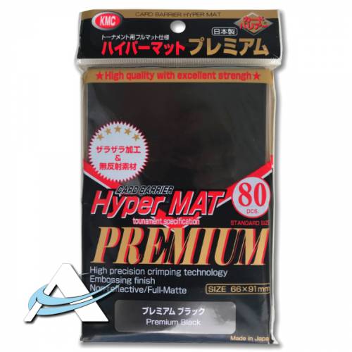 80 Bustine Protettive KMC HyperMat Premium  - Nero