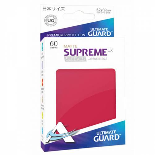Bustine Protettive Ultimate Guard Small - MATTE Supreme Ux Rosso