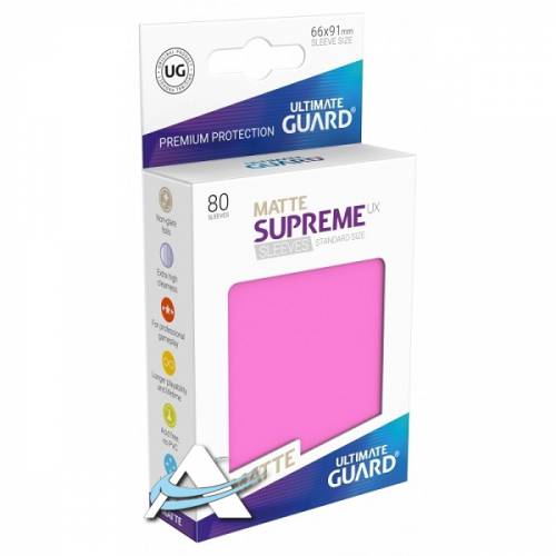 Bustine Protettive Ultimate Guard - MATTE Supreme Ux Rosa