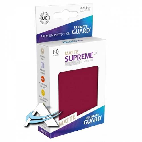 Bustine Protettive Ultimate Guard - MATTE Supreme Ux Borgogna