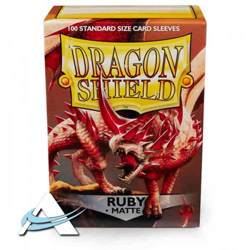 Bustine Protettive Standard Dragon Shield - MATTE Rubino