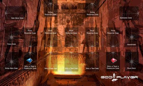 GodPlayer Crypt Playmat with Zones
