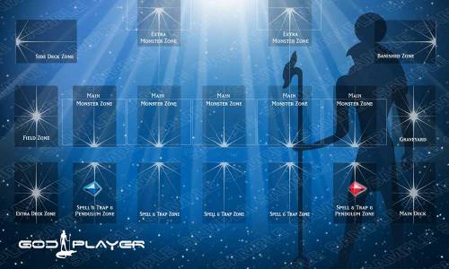GodPlayer Sky Playmat with Zones