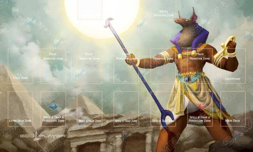 GodPlayer Seth Playmat with Zones