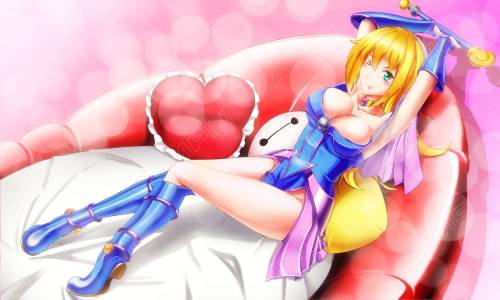 Tappetino Ragazza Maga Nera Love Hotel