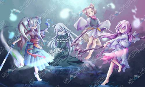 Ghost Girls Handtrap Playmat