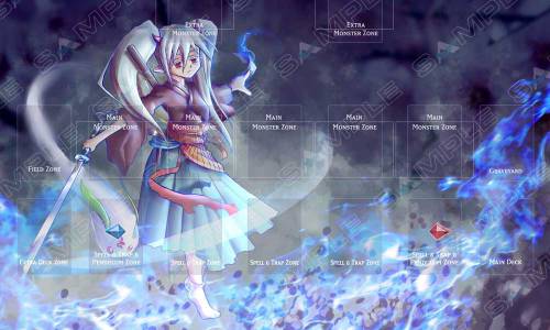 Ghost Ogre & Snow Rabbit Playmat with Zones