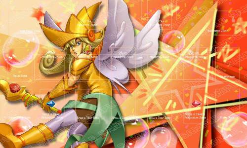 Lemon Magician Girl Playmat with Zones