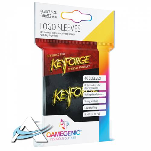 Bustine Protettive Keyforge Logo - Nero
