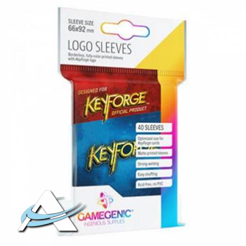 Bustine Protettive Keyforge Logo - Blu