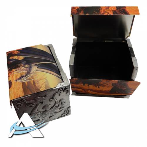 Deck Box CARD WAY Coffin for Cards - Silver