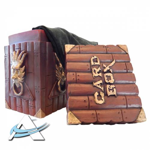 Card Box CARD WAY di Resina + Sacchetto - Sciamano Rosso