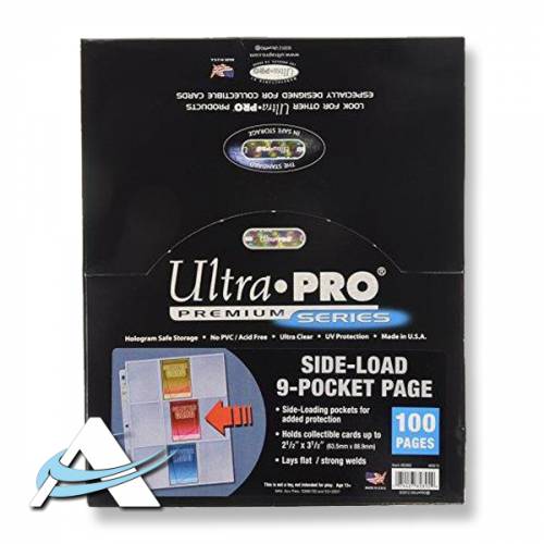 Ultra PRO Premium Series - Pagine per Raccoglitore - 9 Tasche - Trasparente