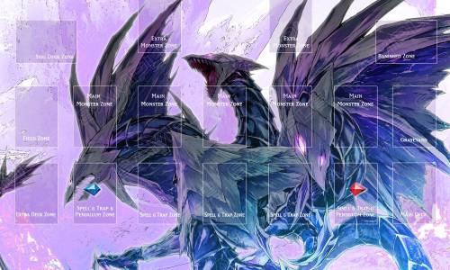 Trishula, Dragon Of The Ice Barrier Playmat with Zones