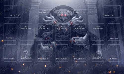 Playmat Erebus The Monarch with Zones