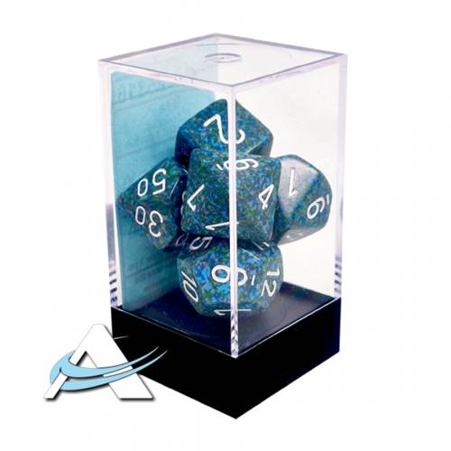 Dadi Chessex - Set 7 Dadi - Maculato, Mare