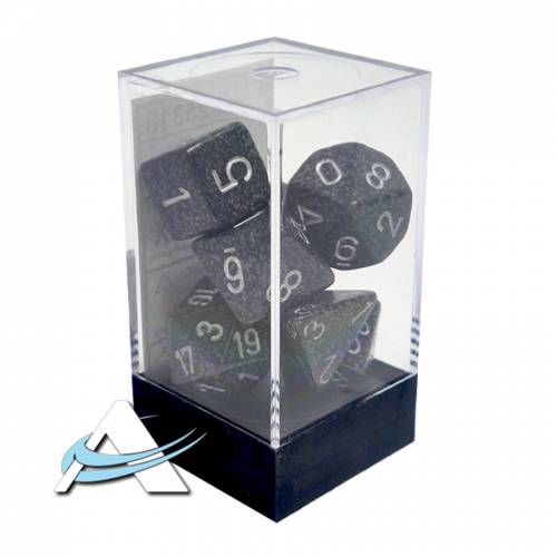 Chessex Dice - 7 Dice Set - Speckled, Ninja